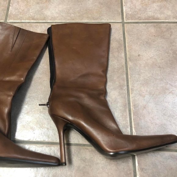 Aldo Brown Leather Booties - Picture 3 of 5
